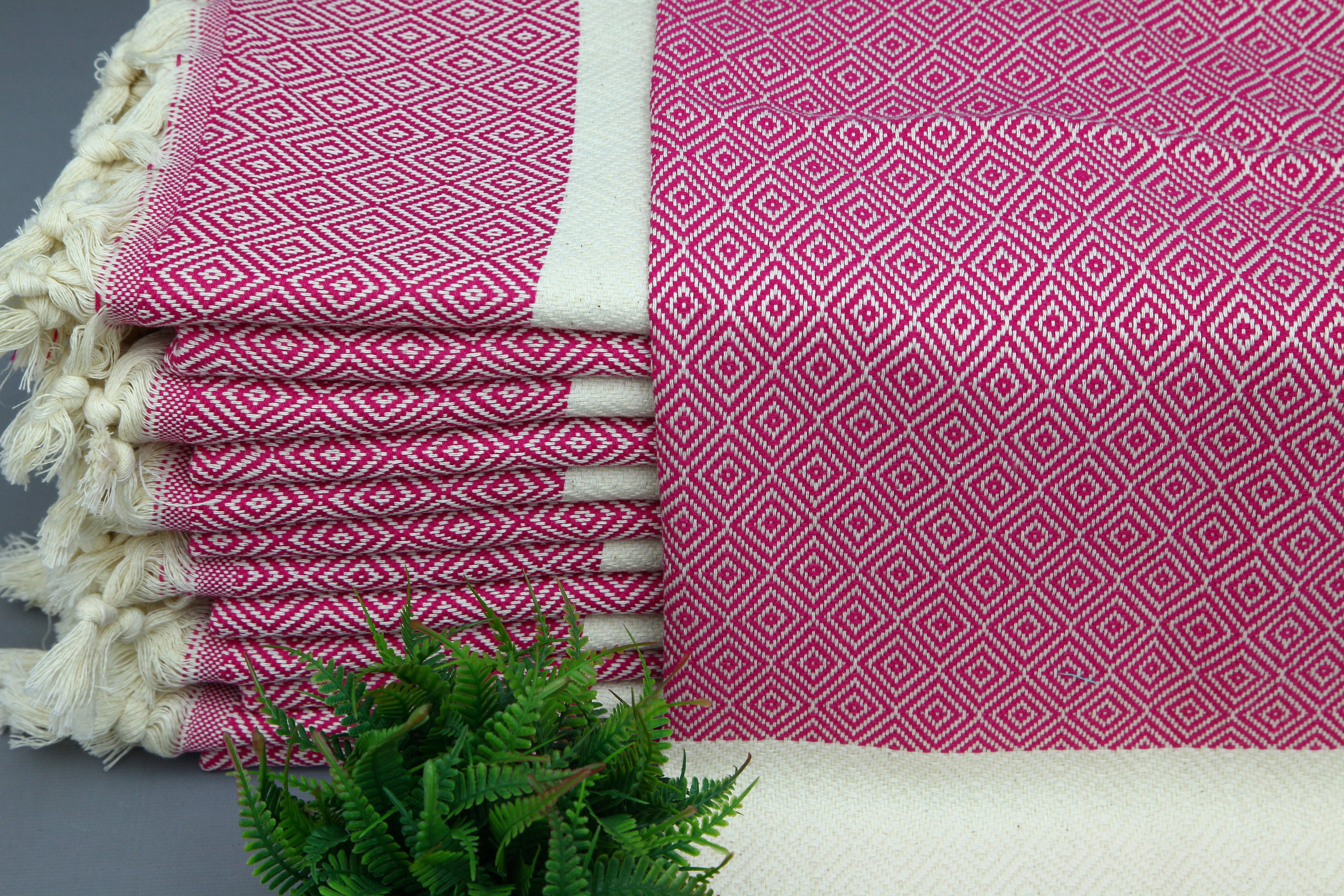 Turkish Hand TowelDark Pink Hand TowelTea TowelWholesale Etsy