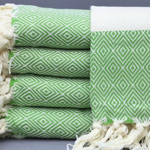 Personalized Gift-Turkish Handtowel-Wedding Gift-Tea Towel-Face Towel-Bath Decor-20&#39;&#39;x40&#39;&#39;-Kitchen Decor-Green Hand Towel(YMZ,LMS,PSKR)