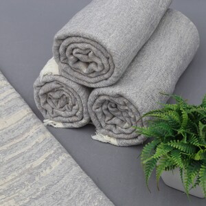 Toalla azteca, toalla gris, toalla turca, toalla para regalo de despedida de soltera, toalla para dama de honor, 36 x 70 pulgadas, toalla personalizada, peshtemal turco (DBLL, ZTK)