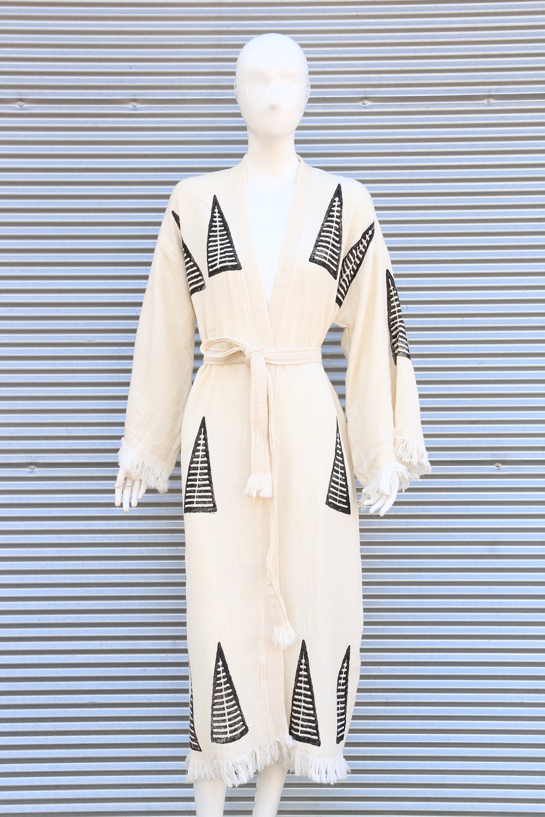 Ancient Egypt Design Kimono, Pyramid Designh Bathrobe, Turkish Towel
