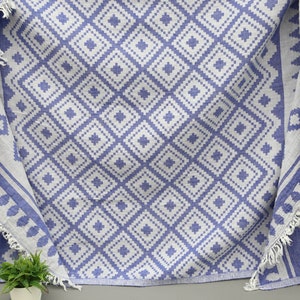 Turkish Towel,Bath Towel,Beach Towel,38&#39;&#39;x67&#39;&#39;,Sax Blue Towel,Wedding Towel-Cotton Towel-Pool Towel-Organic Towel-Housewarming Gift(UMT,KLM)