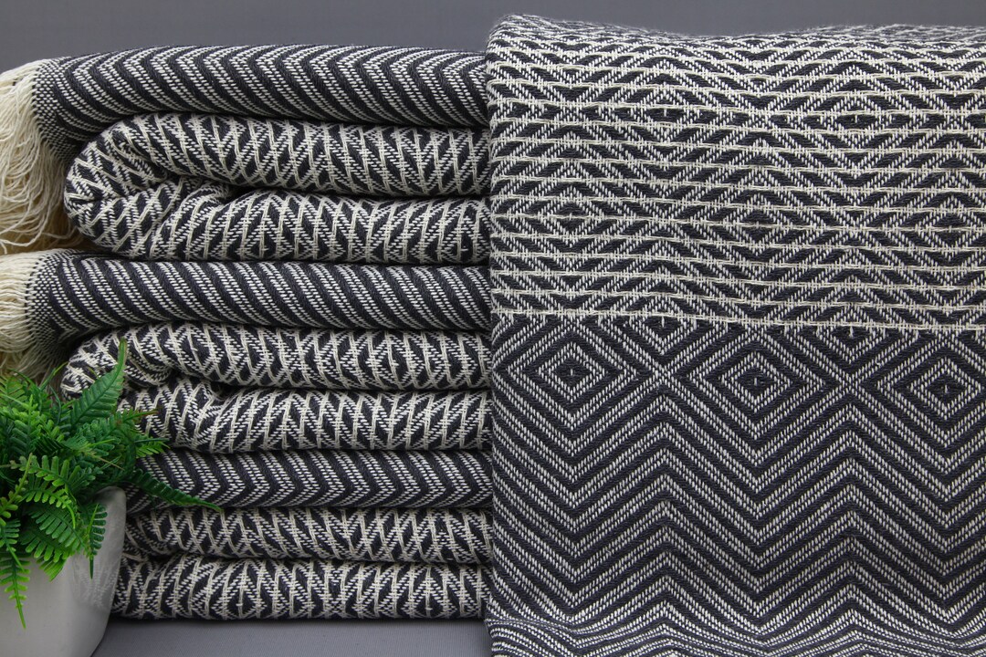 Turkish Blanketdark Gray Blanketwholesale Bed Cover67''x79''soft Bed