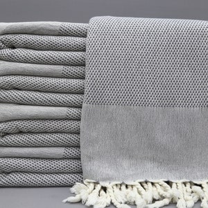 Design Bed Cover-Turkish Blanket-&#39;&#39;79x95&#39;&#39;-Gray Turkish Bedspread-Throw Blankets-Gift Bedspread-Gray King Size Blanket-(DBLL,CFTYZ,PK)