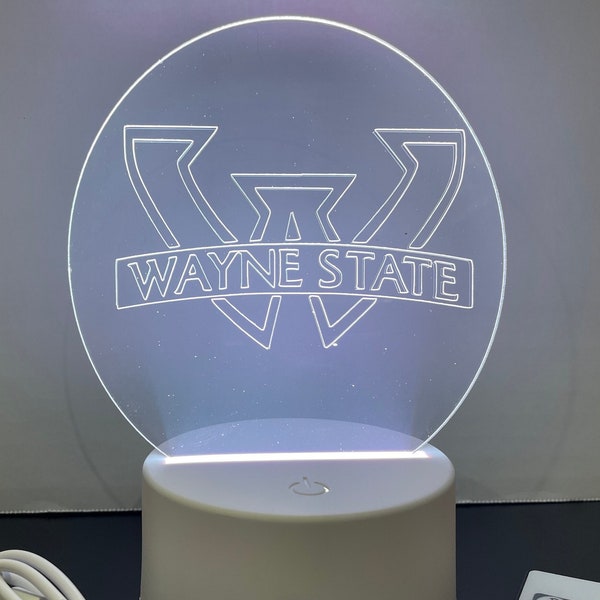 Wayne State University LED lamp/ night light personalized