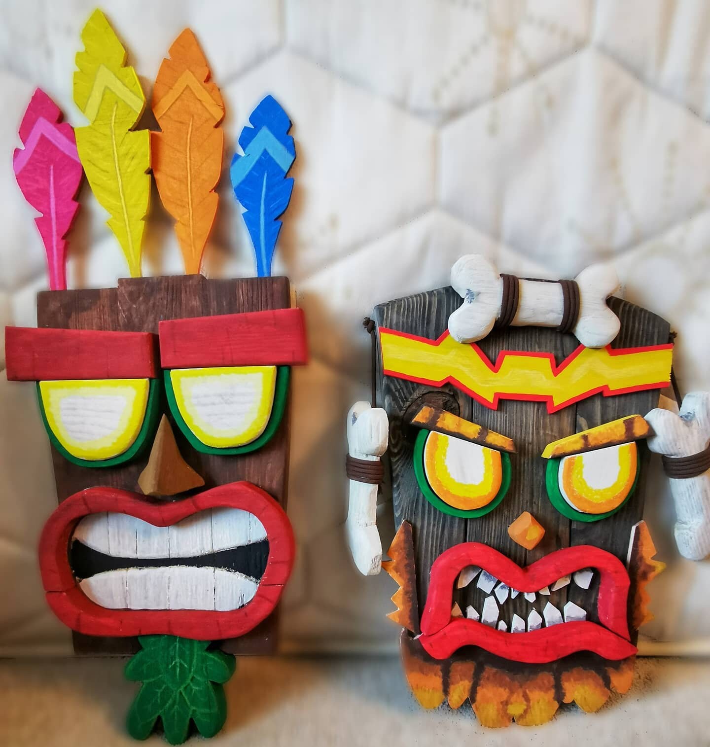 Aku Aku Wood Tiki Mask Crash Bandicoot Etsy UK