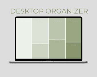 Desktop Wallpaper Organizer - Sage/Pastel green
