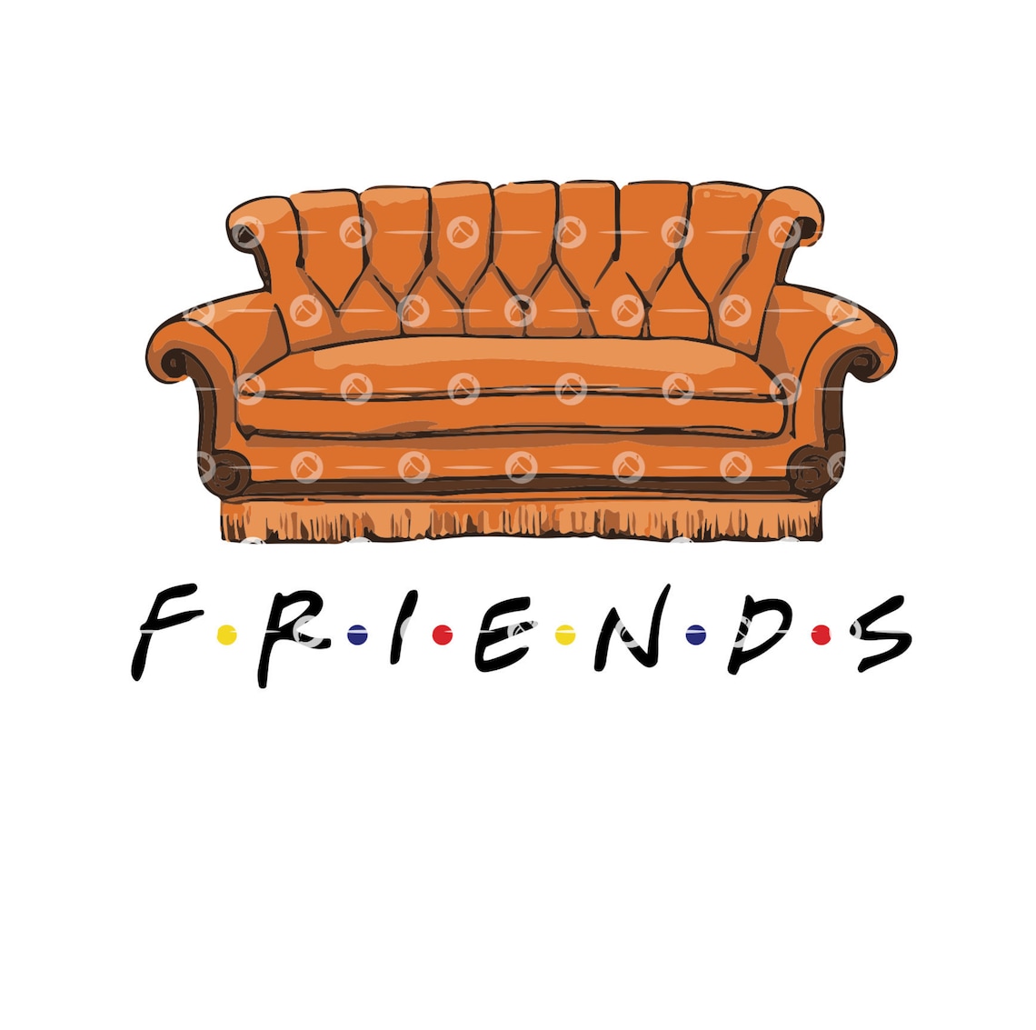 Friends Couch Svg Friends Svg Svg Files for Cricut Png Etsy