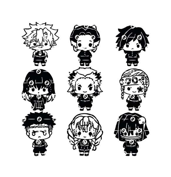 drawing illustration digital 8 in 1 svg bundle 2 svg file for cricut sticker shirt print pin mask poster phone case keychain japanese svg comic svg manga svg art collectibles mip com gt