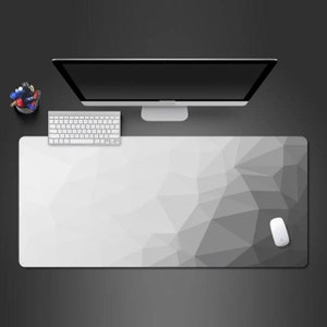 Computer Mouse Pad, Desk Mat, Desk Decor - Abstract Gray Gradient Design (Different Sizes)
