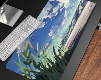 Computer Mouse Pad, Desk Mat, Desk Decor - Landscape, Anime Design (Different Sizes)