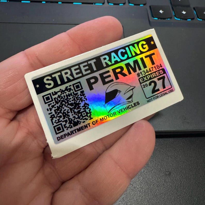 2027 Racing Sticker 2027 Small Motorcycle Street Racing Holographic Vinyl Sticker Decal - Etsy
