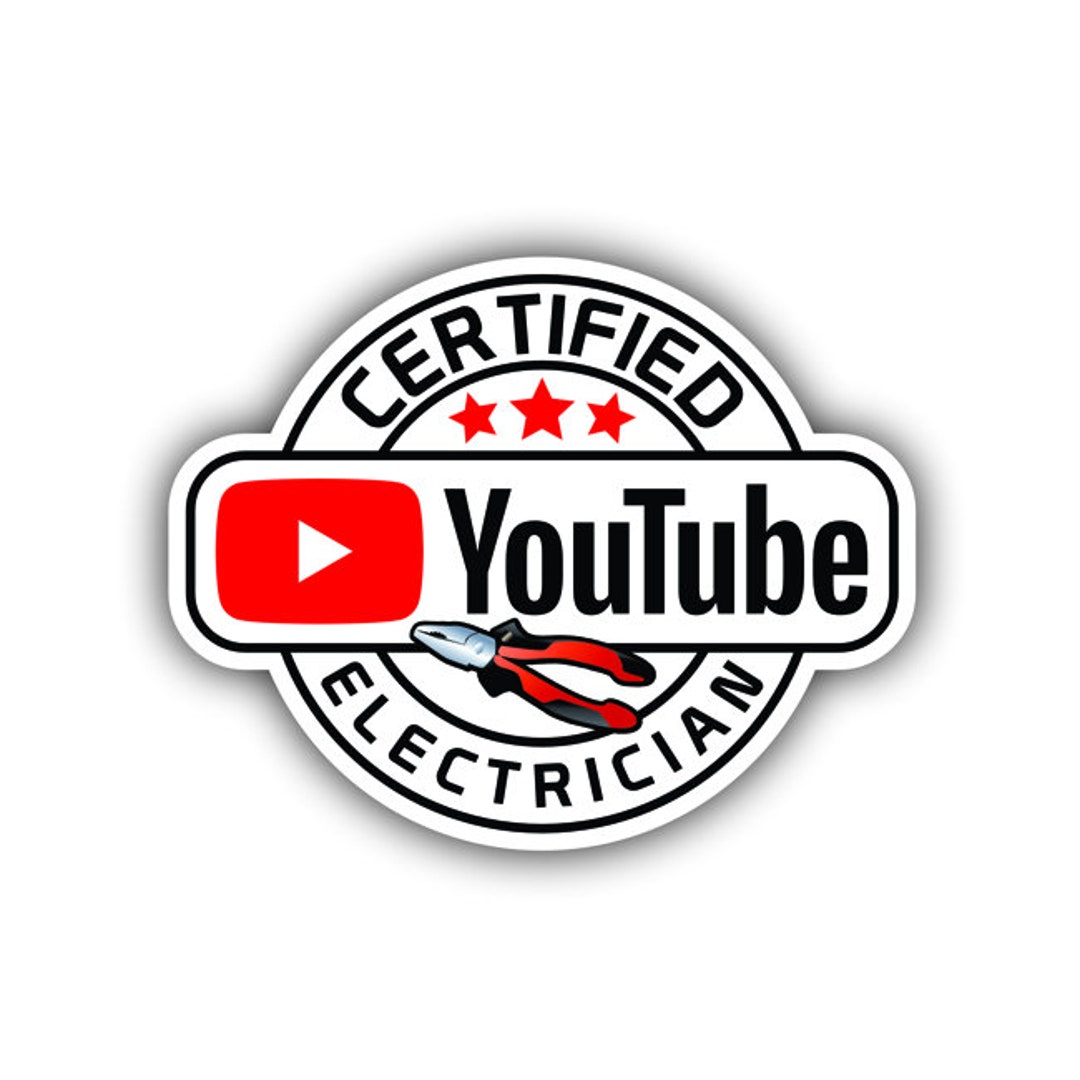 Certified Youtube Electrician, Hard Hat, Laptop, Water Bottle, Cooler