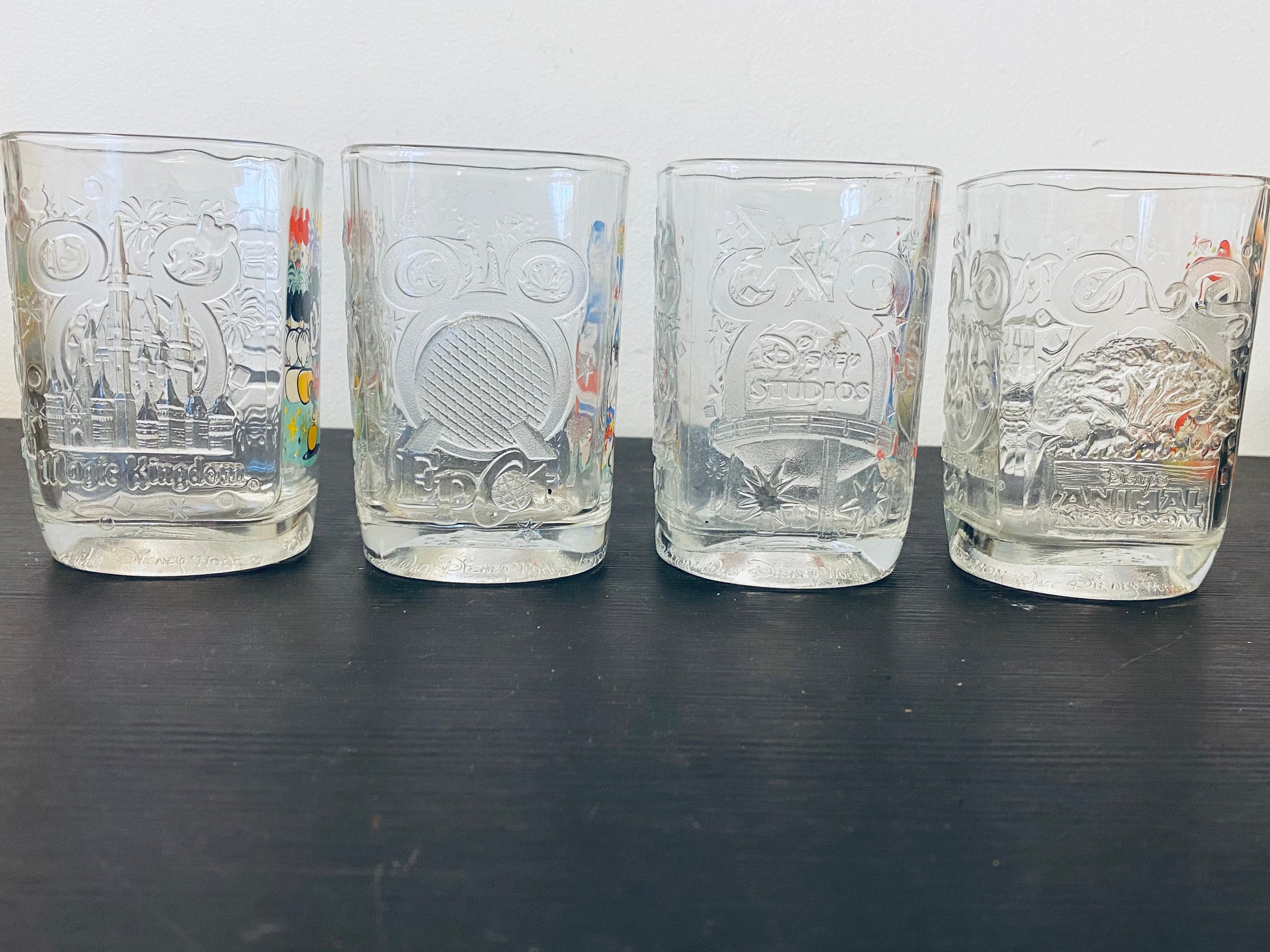 Vintage Mcdonald Advertising Glasses. Mickey Mouse. Walt Disney 2000  Collection. 4 to Choose From 