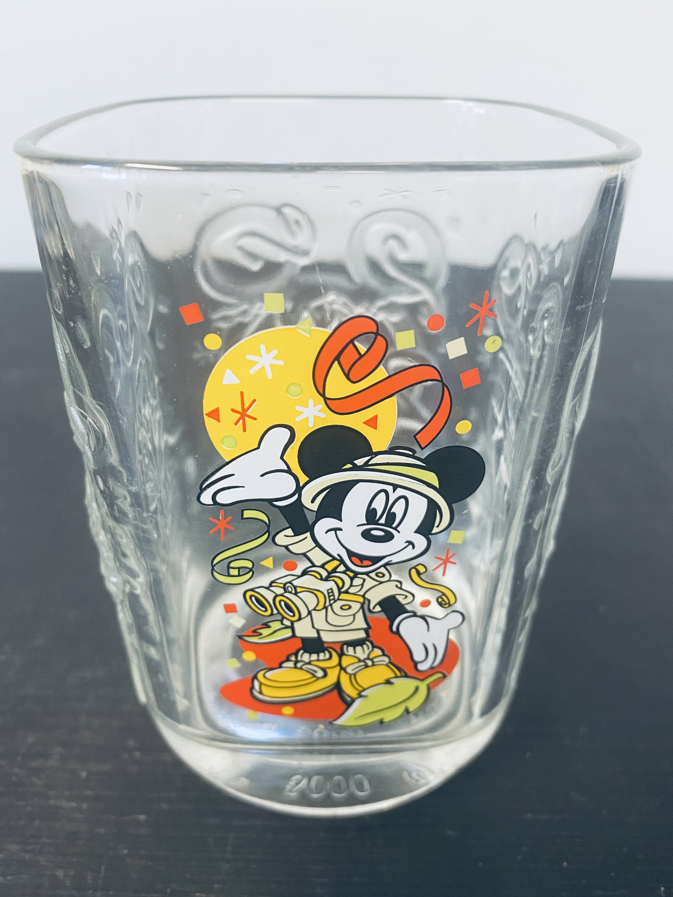 Vintage Kodak Disney Mickey Mouse children's drinking glass —