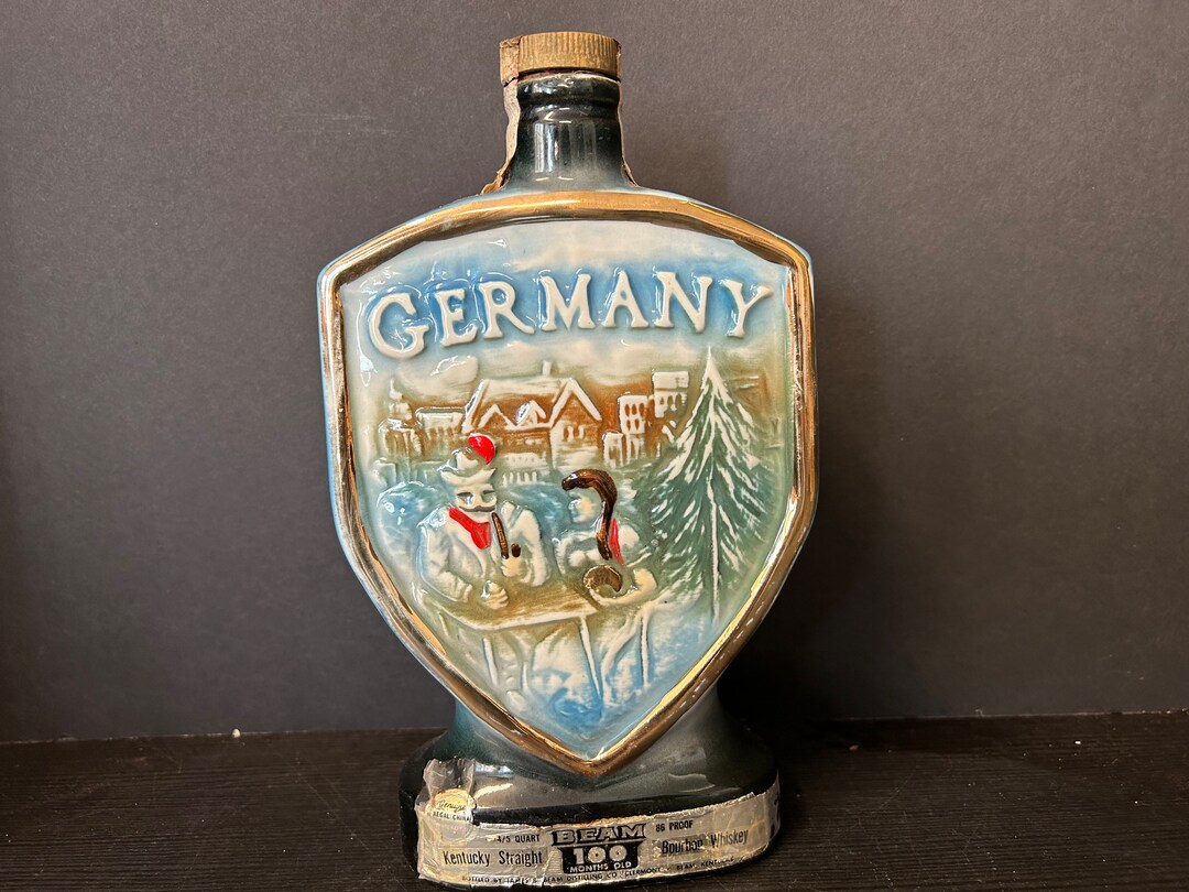 Vintage 1970 Jim Beam Germany Whiskey Bottle Decanter Etsy