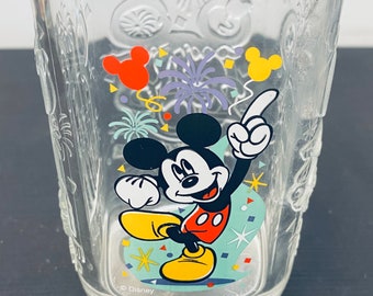 Vintage Mcdonald Advertising Glasses. Mickey Mouse. Walt Disney