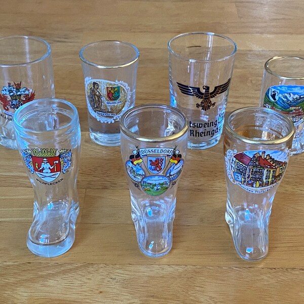 German Shot Glasses Etsy