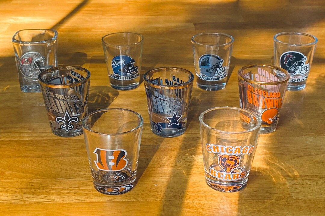 NFL Football Team Shot Glasses Choose Your Favorite Etsy