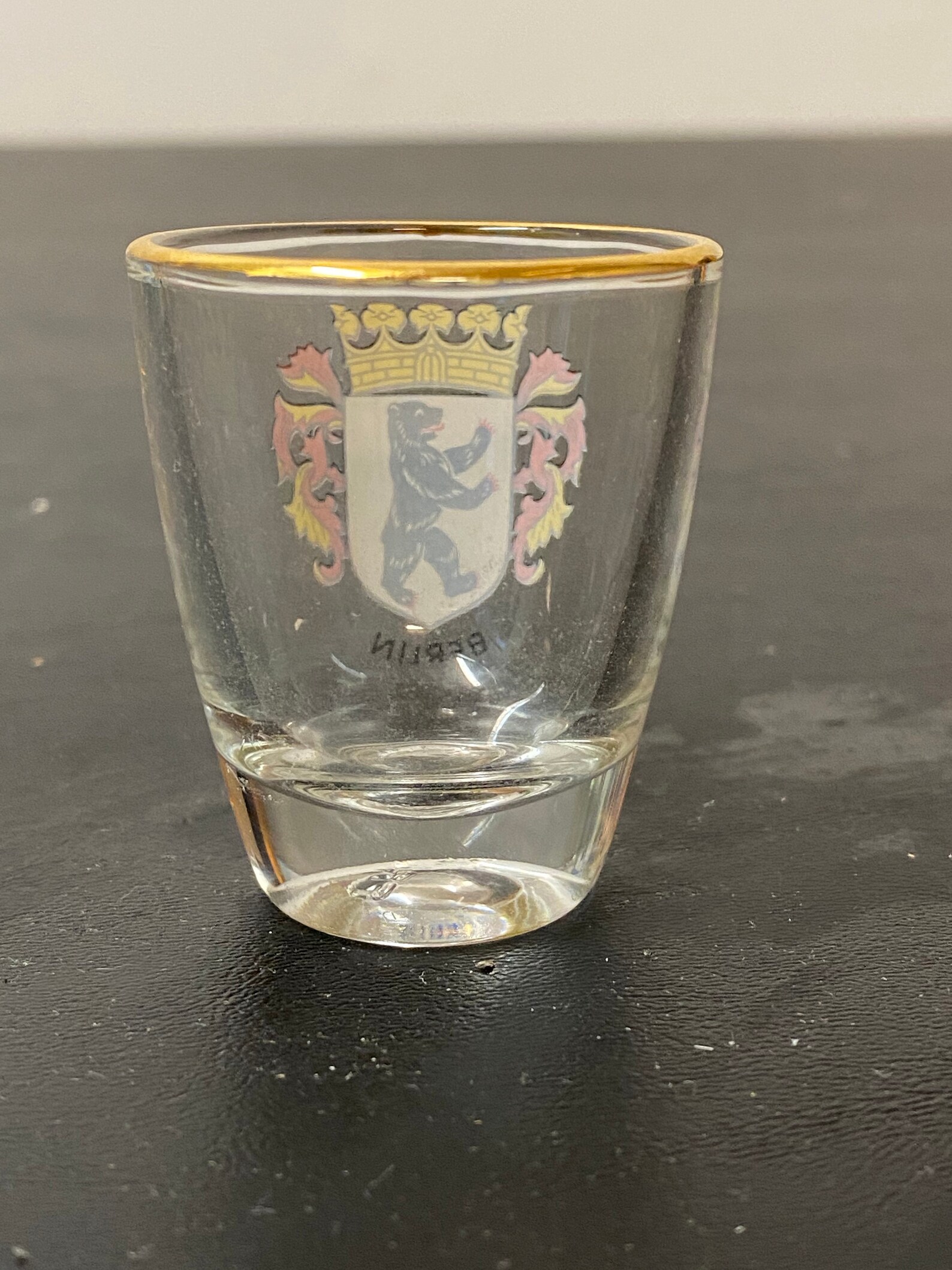 Berlin Goldrimmed German Shot Glass Etsy