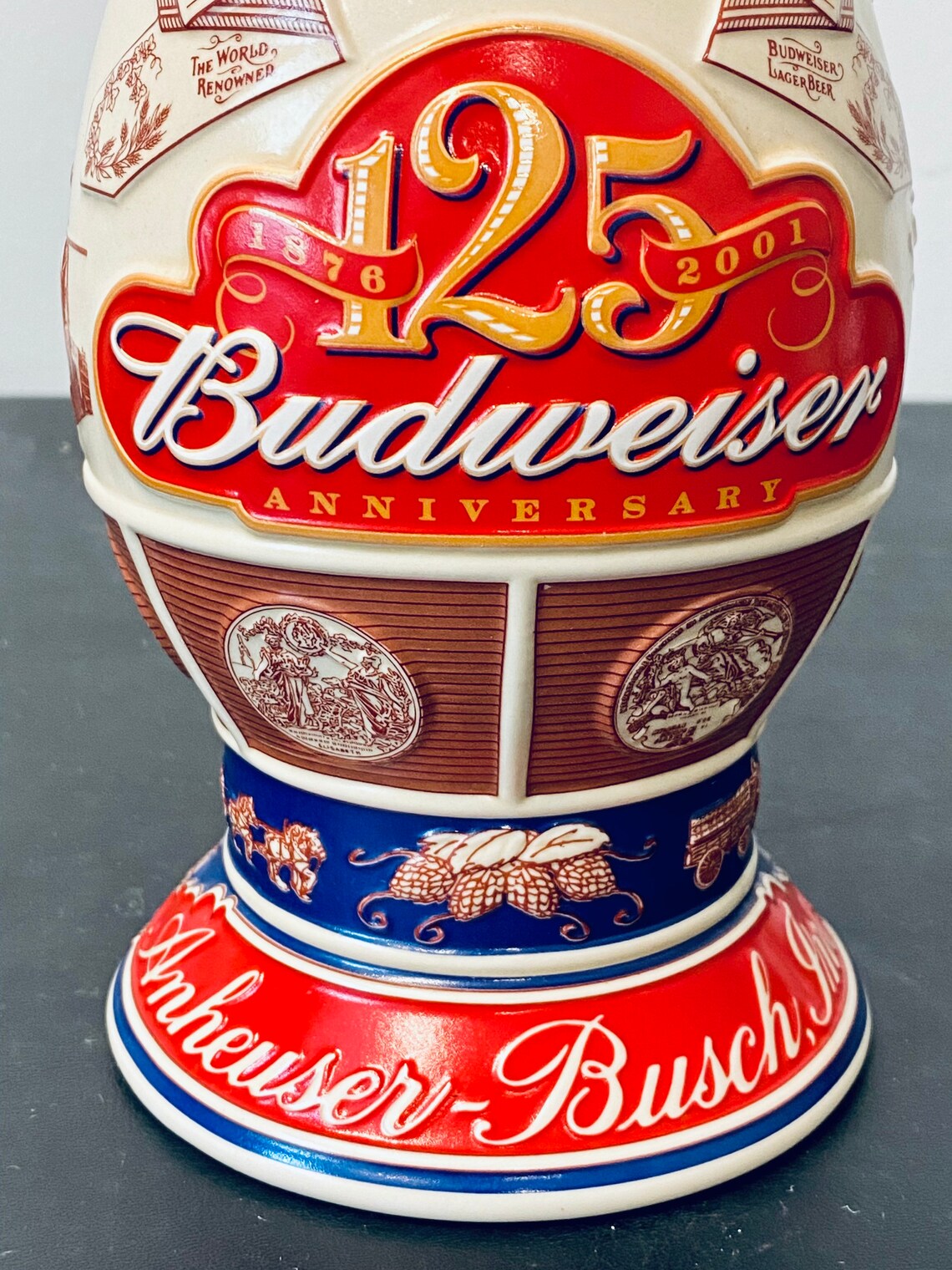 Vintage 2001 AnheuserBusch Budweiser 125th Anniversary Lidded Etsy