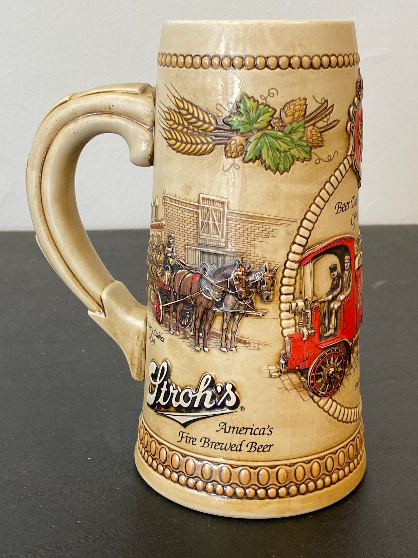 Vintage Stroh's Beer Stein Heritage Series V Delivery Etsy