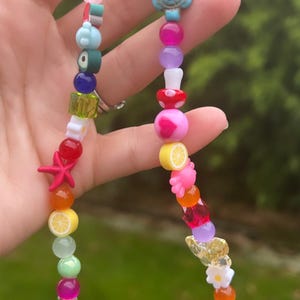 mismatch necklace; mixed bead necklace; colourful necklace; trending necklace; statement necklace; happy necklace; summer necklace; beaded image 8