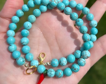Turquoise necklace; chilli necklace; trending necklace; gemstone necklace; statement necklace; summer necklace; holiday necklace; turquoise