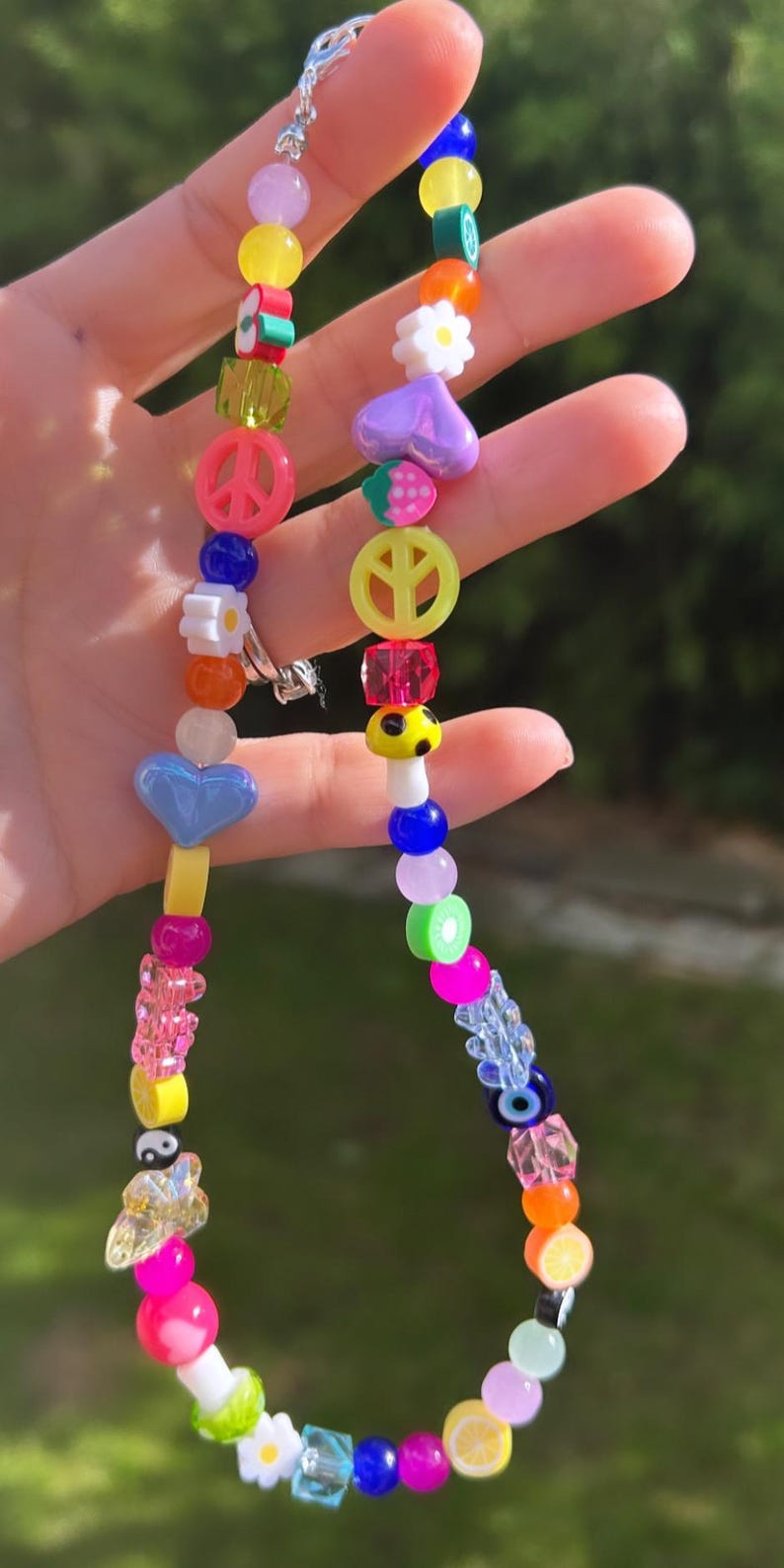 collar desigual; collar de cuentas; collar grueso; collar de moda; collar de cuentas; collar colorido; collar de cuentas mixtas; collar alegre imagen 4