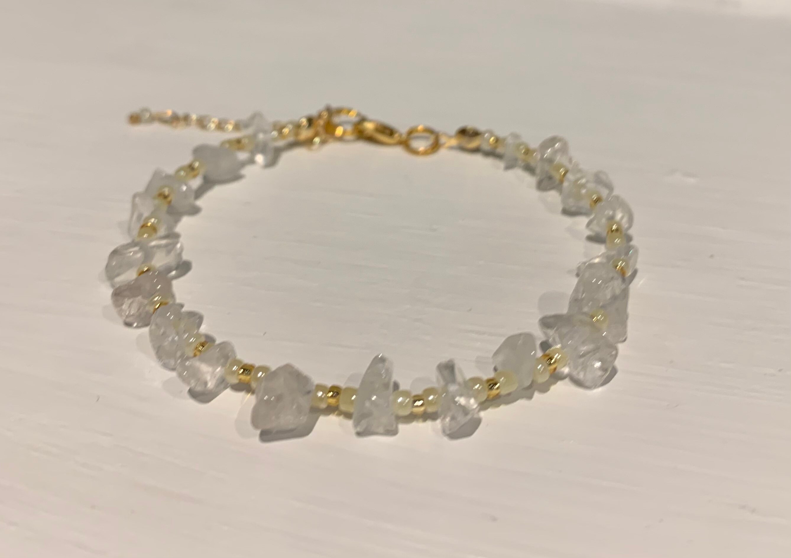 Clear quartz bracelet bead bracelet beaded bracelet crystal Etsy