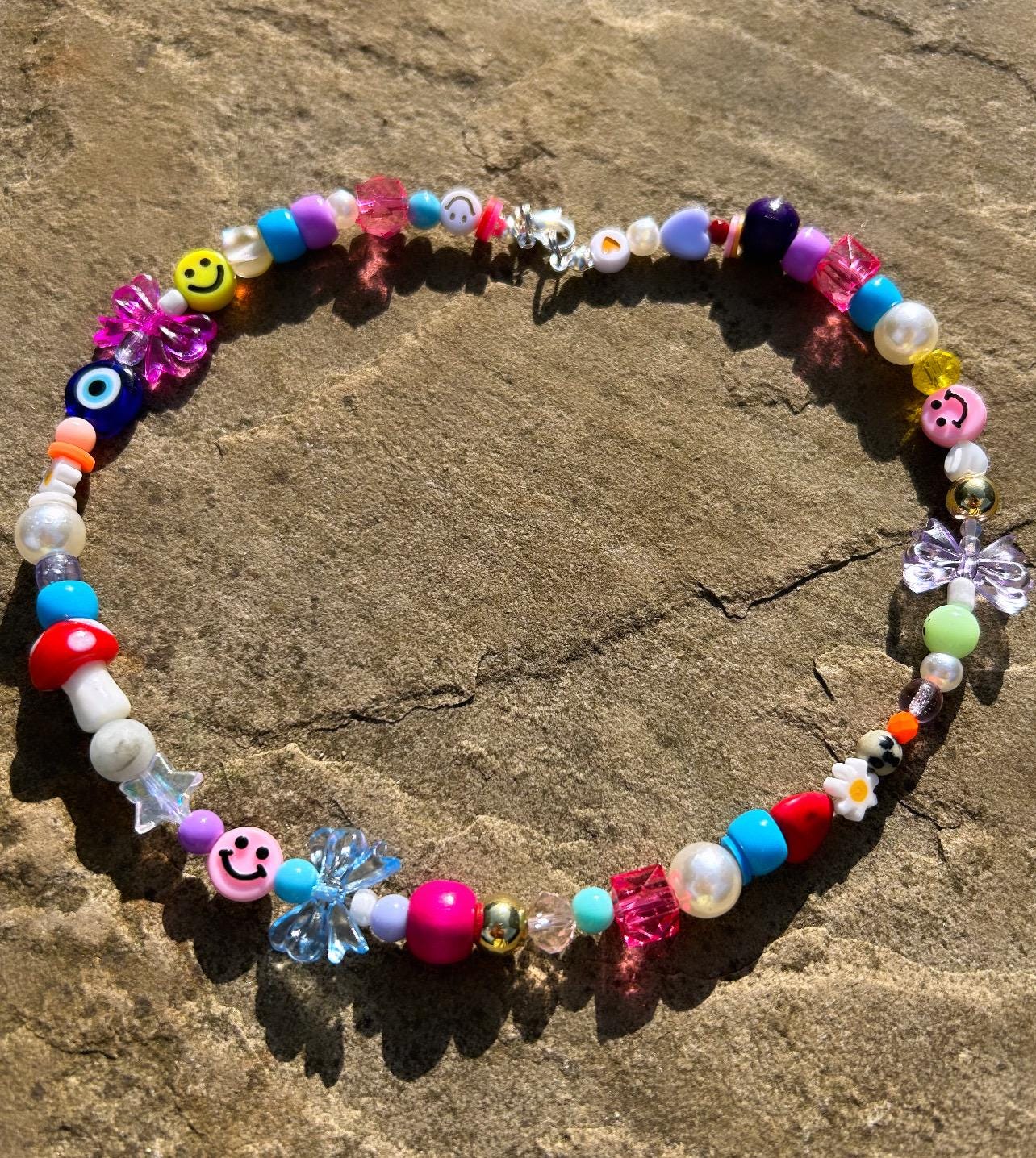Mismatch Necklace; Y2k Necklace; Fun Necklace; Rainbow