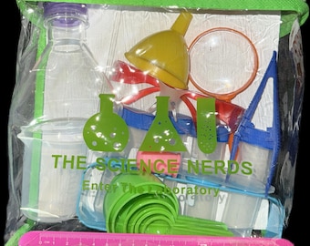 Lab Equipment Kit for Kids! Comes with Child-sized Goggles. Great for Birthday or Christmas gift!