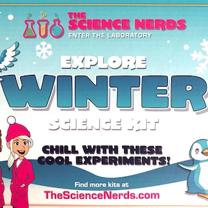 Winter Science Kit for Kids: Snow Slime, Melting Snowman