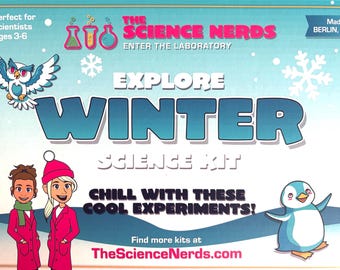 Winter Science Kit for Kids: Snow Slime, Melting Snowman