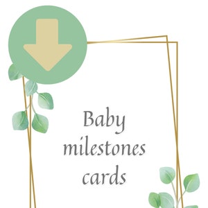 Copia stampabile Cartoline delle tappe fondamentali del bambino LUSSO