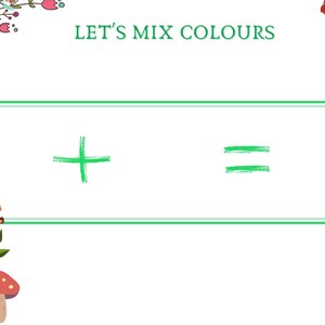 Printable copy of the Mixing colours play matt