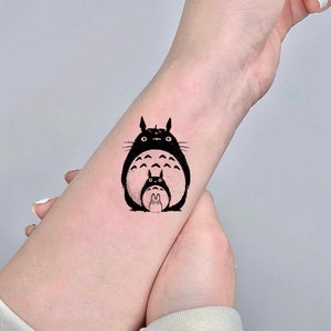 Cute Temporary Tattoo, Fake Tattoo, Black Tattoo, Tiny Tattoo, Tattoo Stickers, Waterproof Tattoo, Symbol Tattoo, Totoro