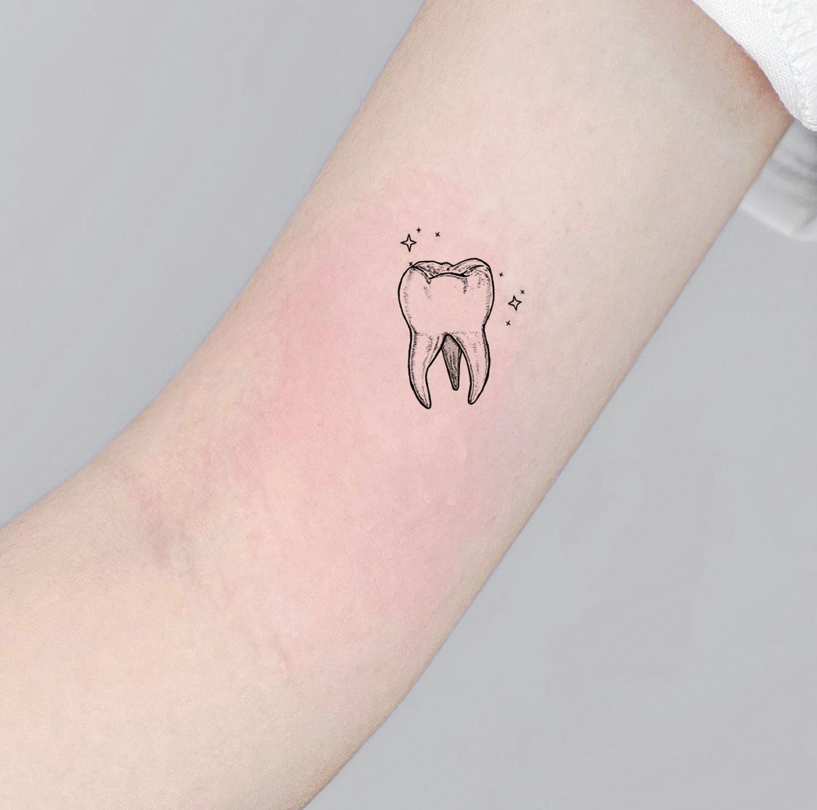 Tooth Tattoo - Etsy
