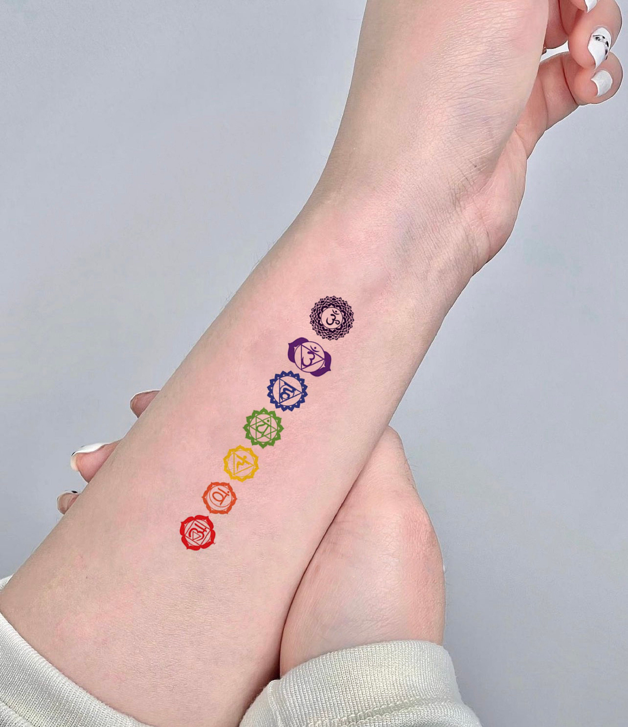 Buy Chakra Temporary Tattoo Tattooing Fake Tattoo Colorful Online in India   Etsy