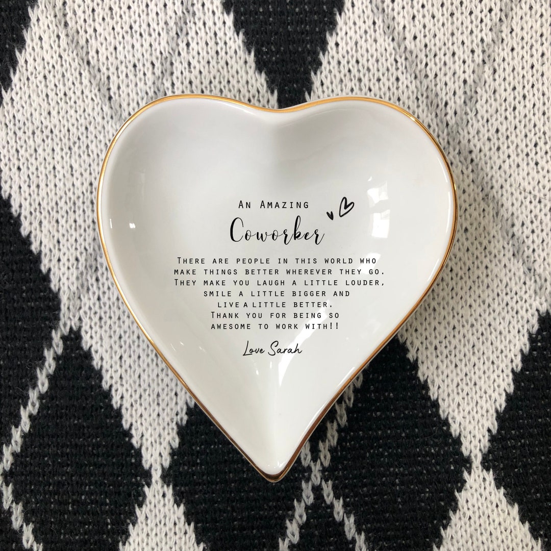 To an Amazing Coworker Ring Dish Gift, Jewelry Dish, BFF, Jewelry Gift ...