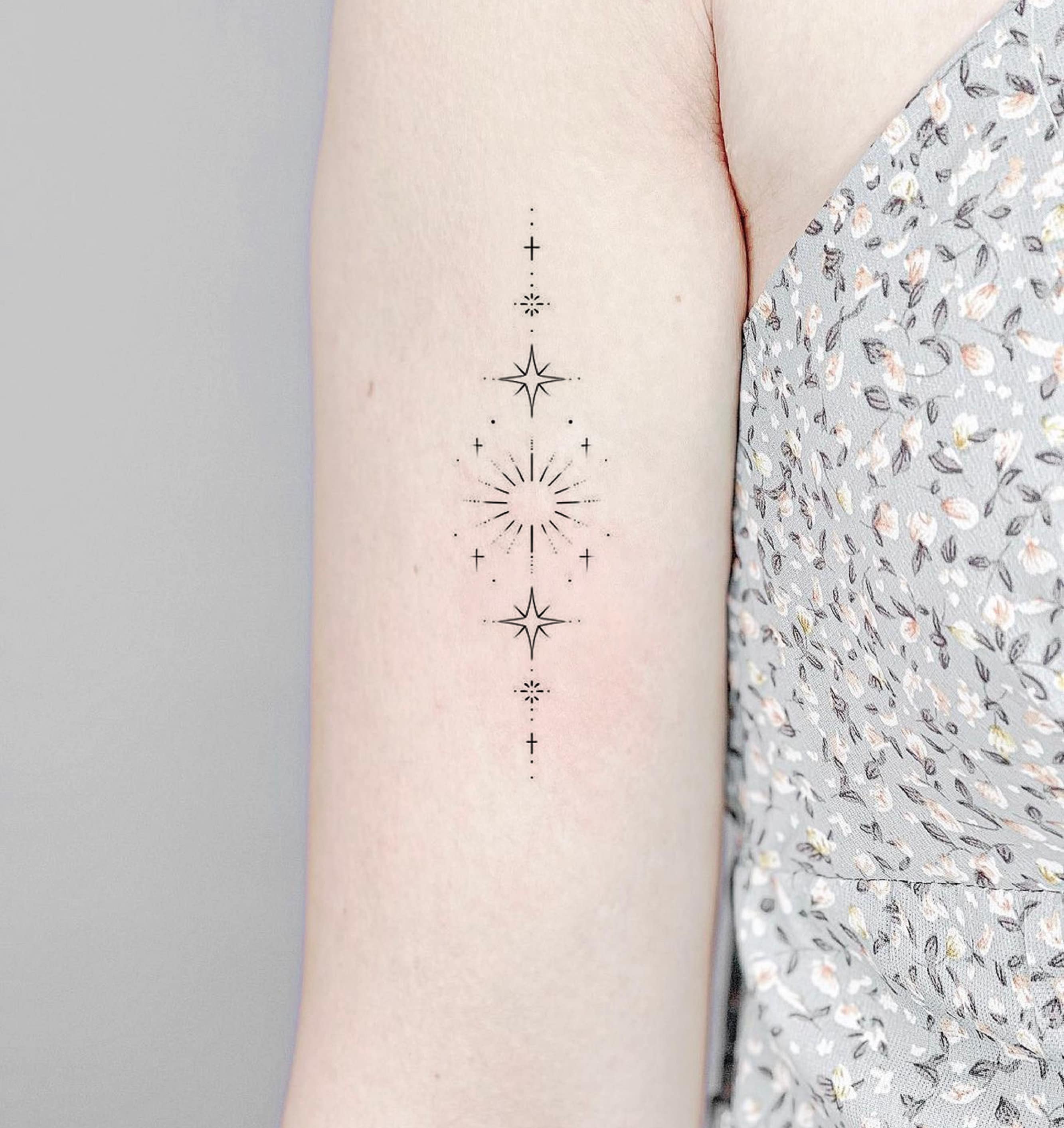 North Star Temporary Tattoo (Set of 3) – Small Tattoos