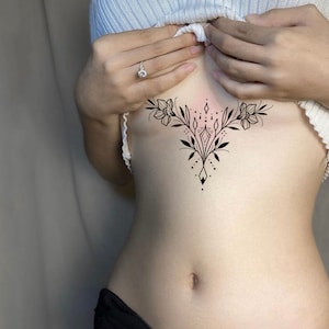 Underboob lotus. done by Hannah at The Bees Nest- Fargo, ND : r/tattoos