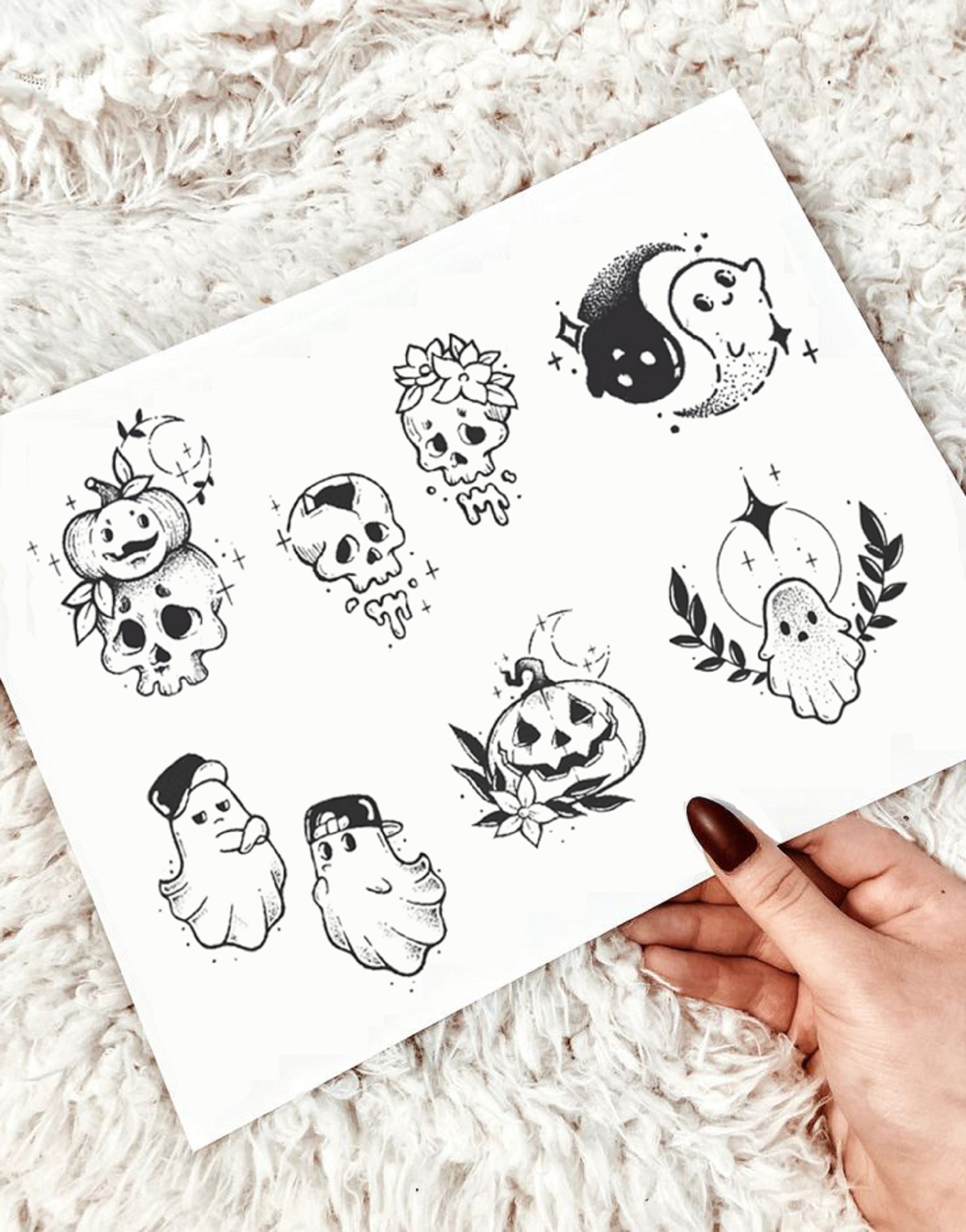 Ghost/Halloween Tattoo | Halloween tattoos, Ghost tattoo, Spooky tattoos