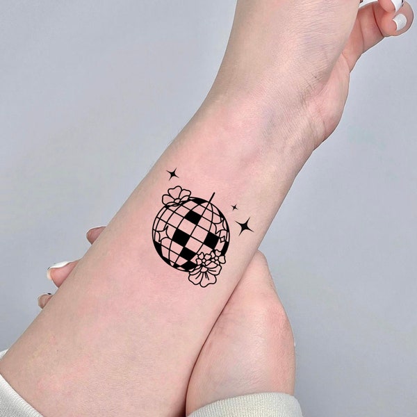 Disco Ball Temporary Tattoo - Etsy