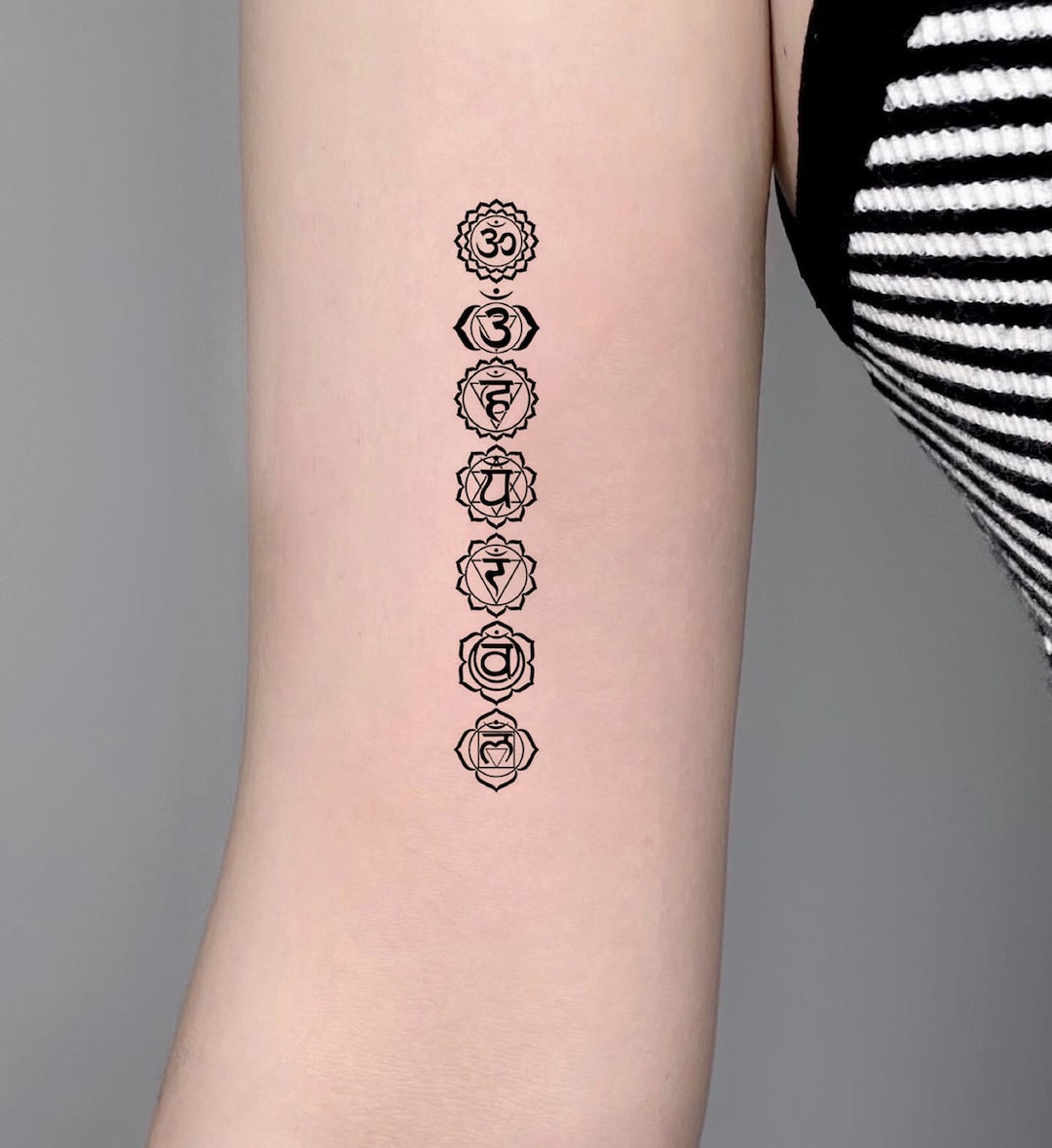 Seven Chakras Tattoo on My Arm
