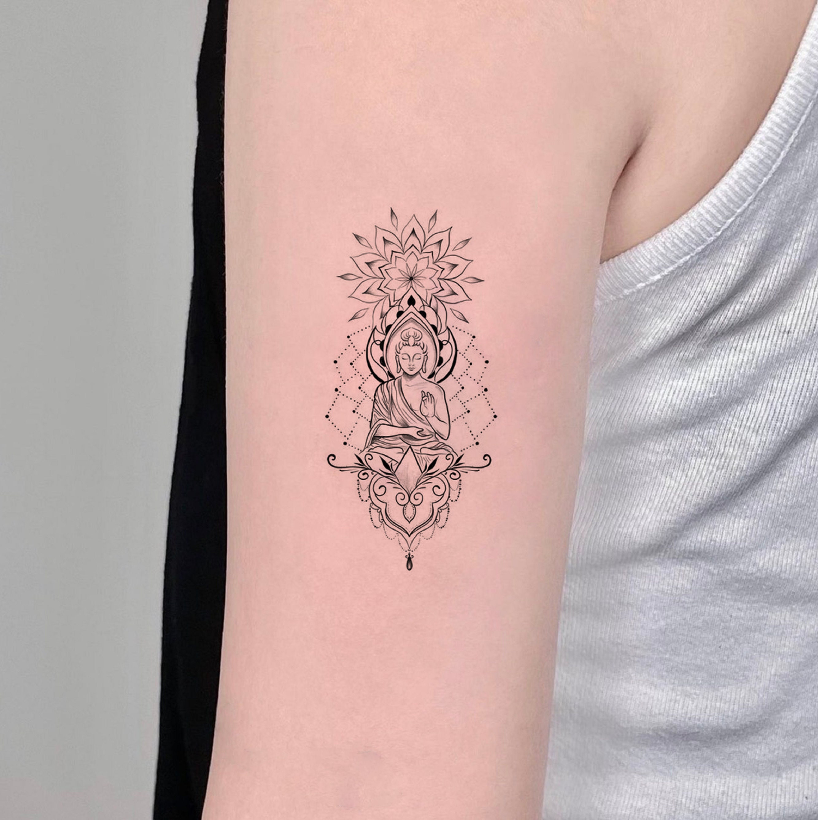 Immortal Tattoos - Here's a buddha tattoo for this Writer girl who came all  the way from delhi to get it done :) It's so nice when you come across  people who
