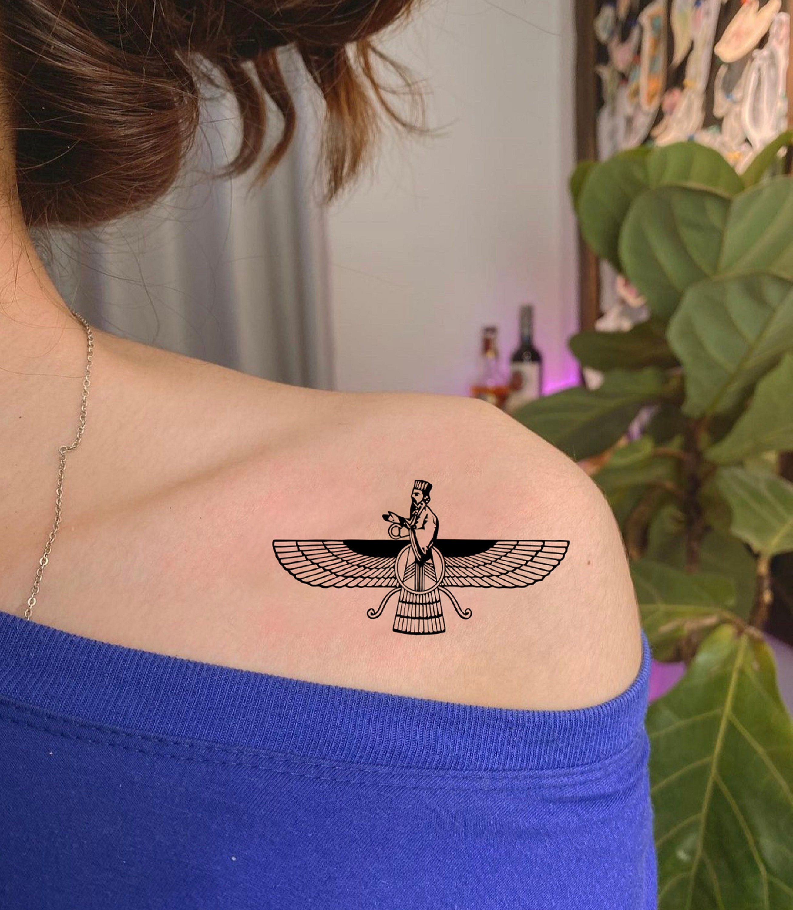 Farvahar Tattoo - Etsy
