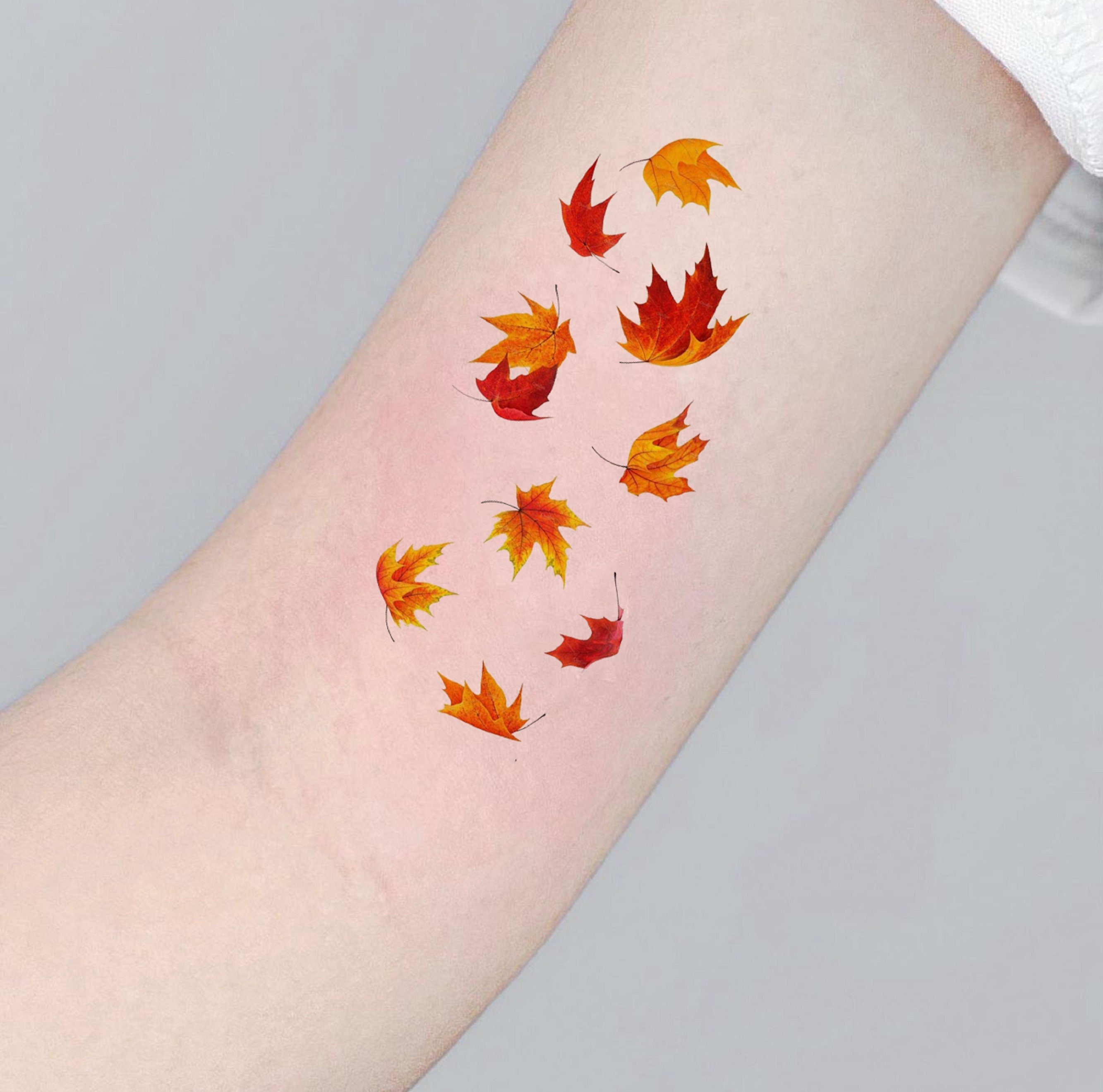 Fall Tattoo Ideas: Pumpkin, Leaves and Skeletons