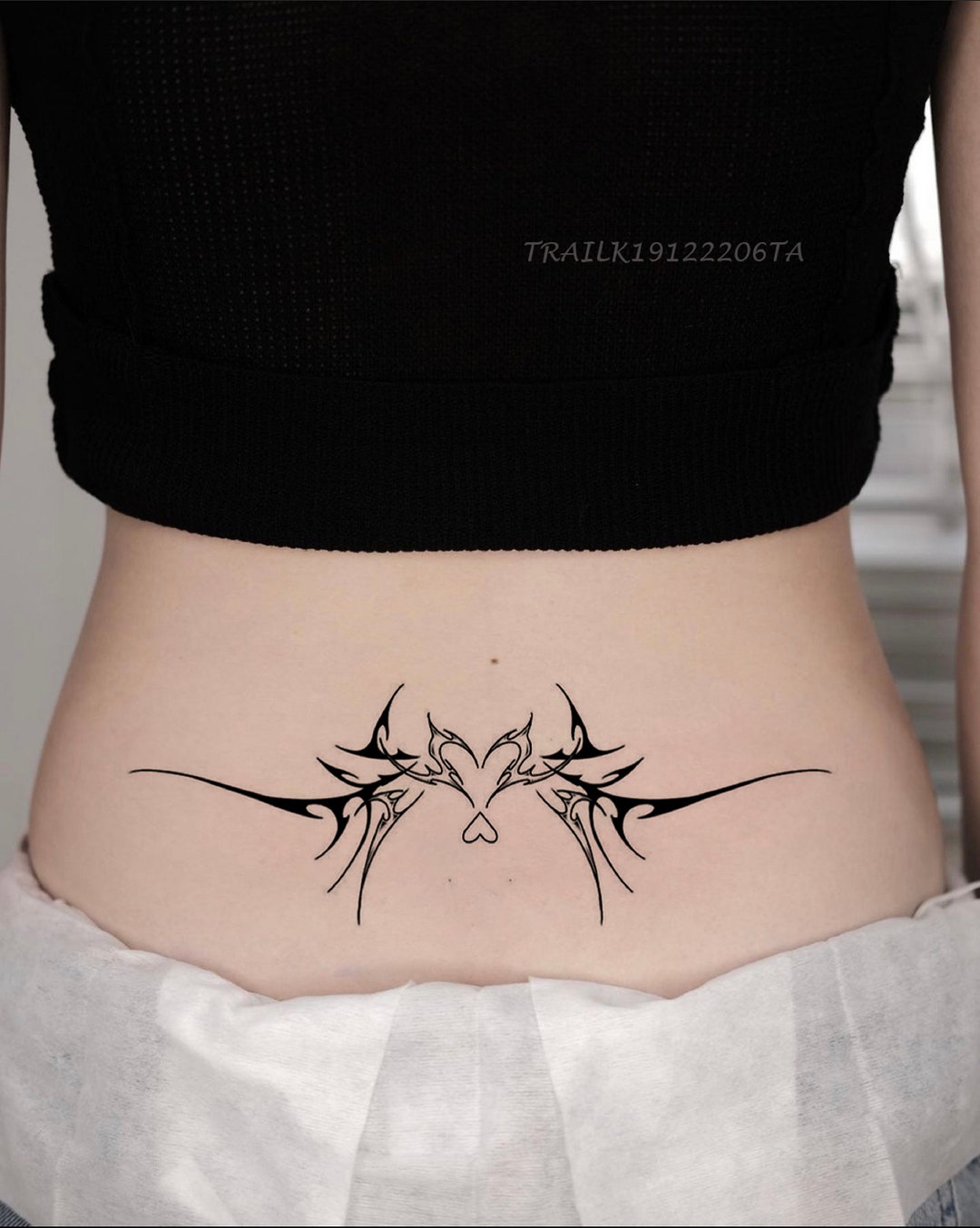 Black Phoenix Art Temporary Tattoo Women Stickers Tattoo Back Arm Flapping  Wings | eBay