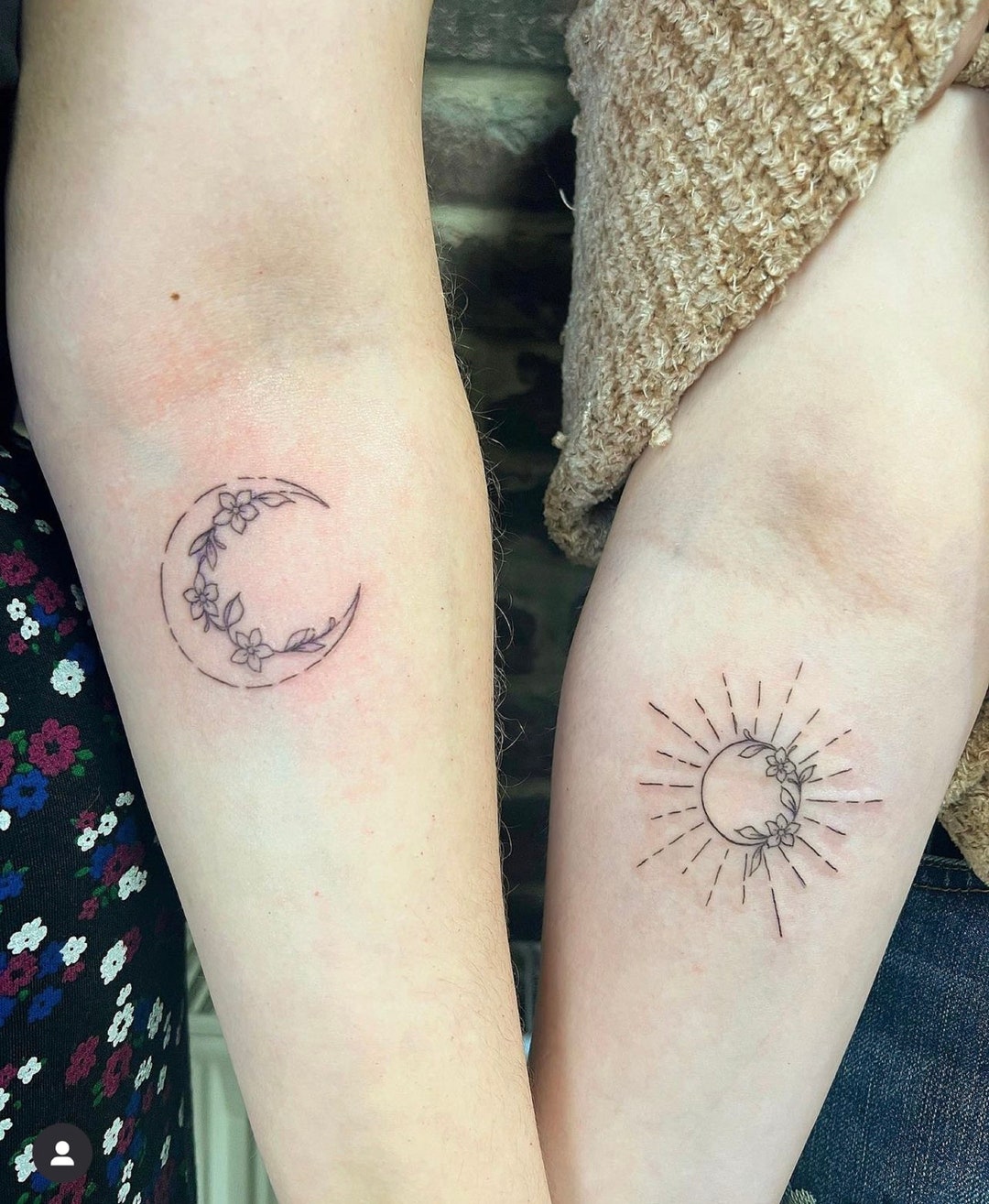 Matching Temporary Tattoo Sun And Moon Tattoo Black Tattoo matching-temporary-tattoo-sun-and-moon-tattoo-black-tattoo