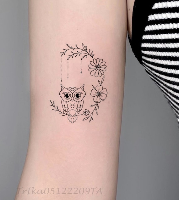 Owl Temporary Tattoos Stickers By PAPERSELF  notonthehighstreetcom